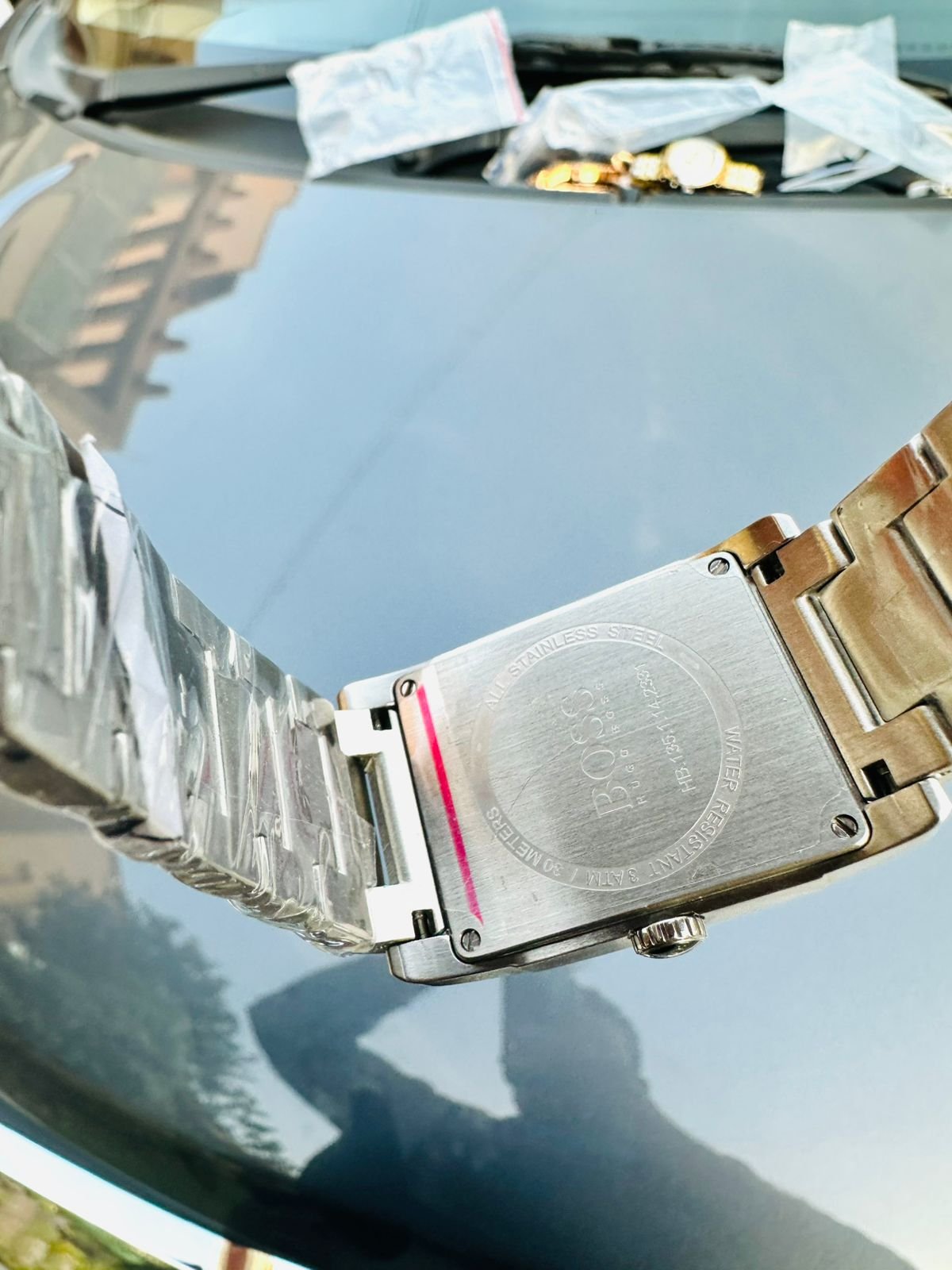 Hugo Boss Branded Tank shaped Watch - Image 3