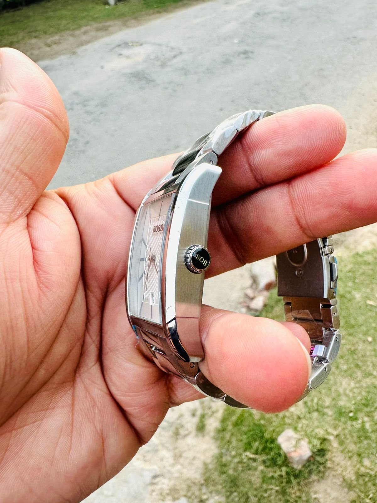 Hugo Boss Branded Tank shaped Watch - Image 9